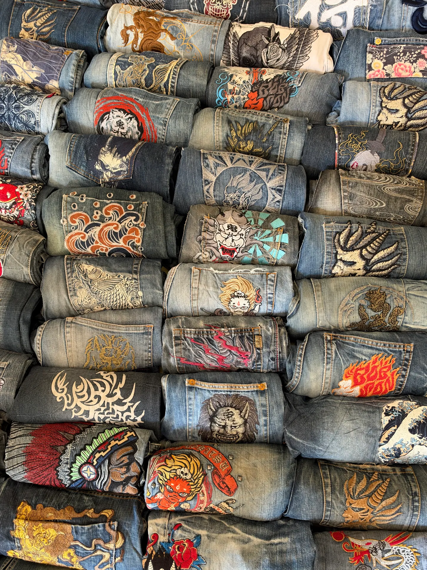 Japanes Embroidery Unbranded Big Train Onirai Jizo Available